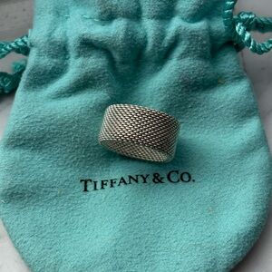 Tiffany & Co. Textured Silver Band (Rare)